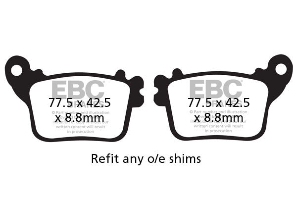 EBC Brakes Klocki hamulcowe EBC FA436 (kpl. na 1 tarcze)