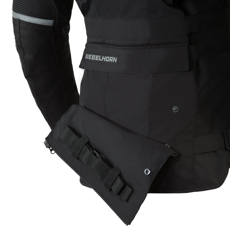 KURTKA MOTOCYKLOWA TEKSTYLNA REBELHORN PATROL BLACK