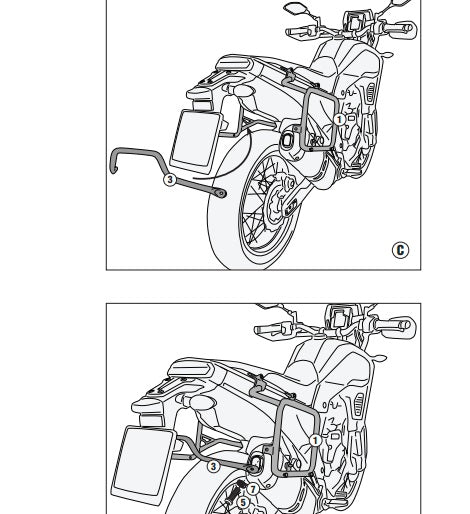 KAPPA STELAŻ KUFRÓW BOCZNYCH MONOKEY CAM SIDE YAMAHA Tenere 700 /WORLD RAID '19-'24 - POD KUFRY KFR K'FORCE ORAZ KVG K'VOYAGER ALU – zdjęcie 3