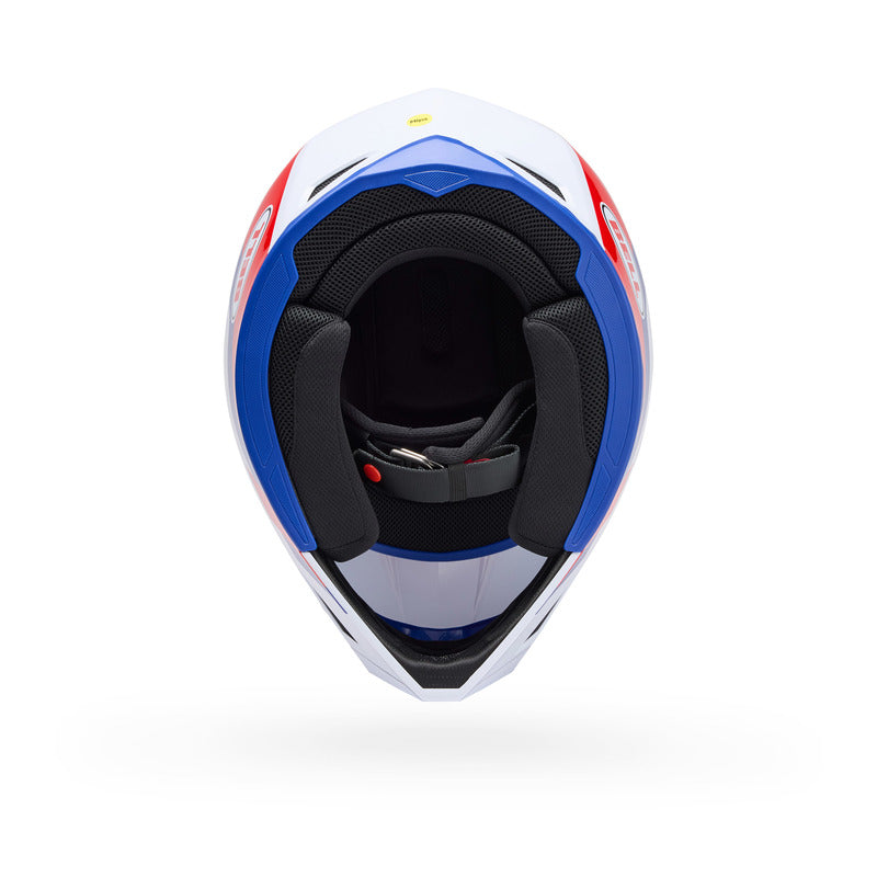 KASK MOTOCYKLOWY BELL MX-10 MIPS DYNO RED WHITE