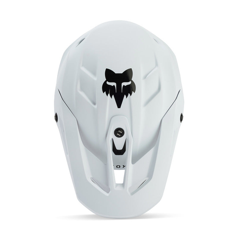 KASK MOTOCYKLOWY FOX V3 SOLID MATTE WHITE