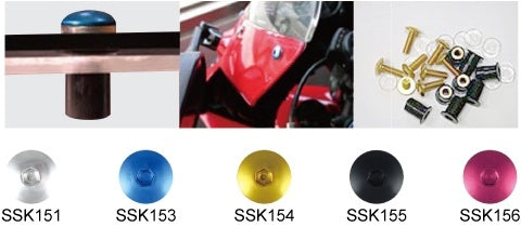ŚRUBKI MOCUJĄCE KEITI DO SZYBKI BLACK