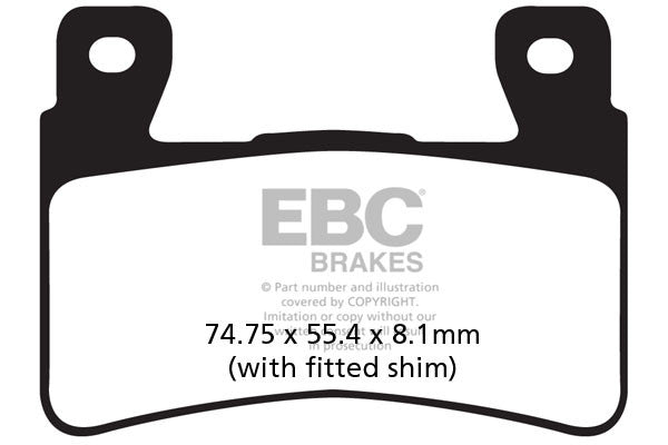 EBC Brakes Klocki hamulcowe EBC FA265HH wzmacniane (kpl. na 1 tarcze)