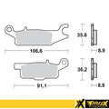 ProX Racing Parts ProX Klocki Hamulcowe Tylne YFM550/700F Grizzly '07-17 (right) (odpowiednik EBC FA446R)