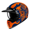 KASK MOTOCYKLOWY HJC V60 FLAME BLACK ORANGE