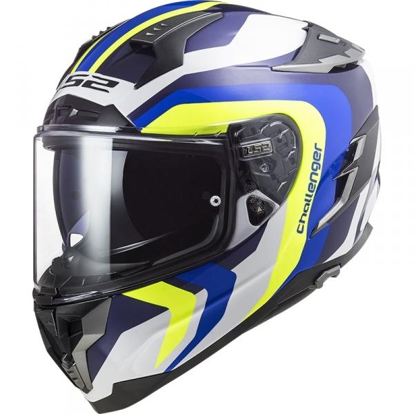 KASK LS2 FF327 CHALLENGER GALACTIC WHITE BLUE