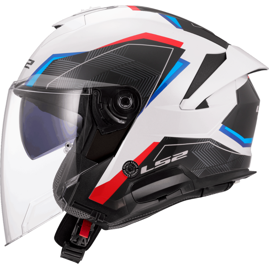 KASK LS2 OF618 VERSO II AIR WHITE BLUE RED