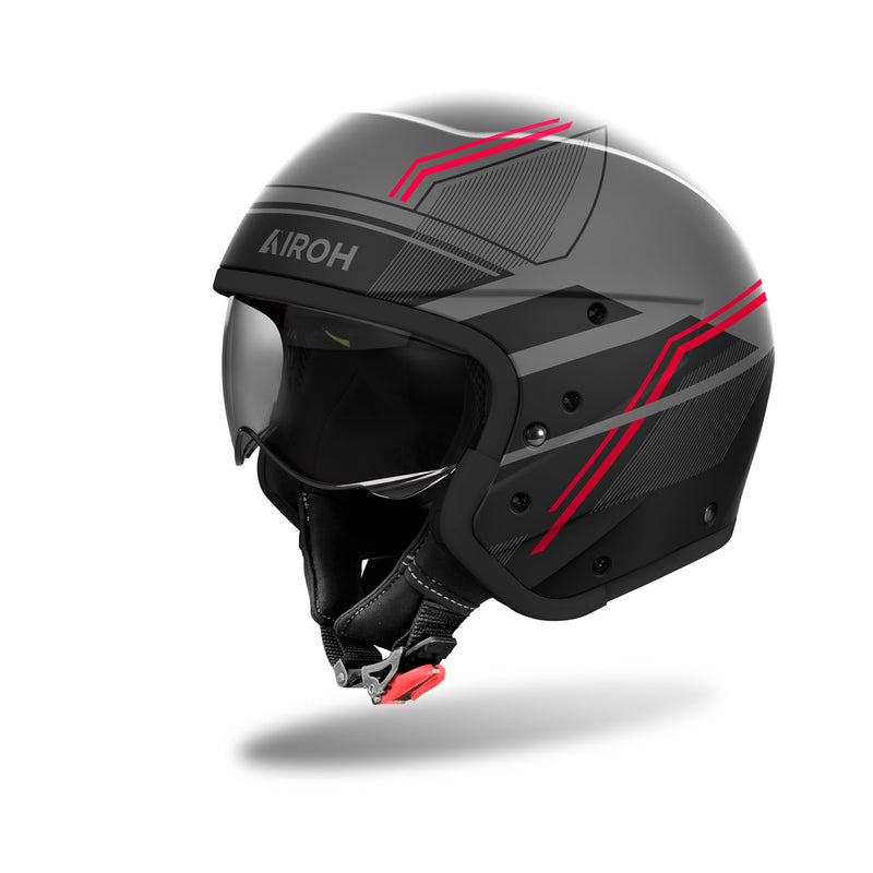 KASK MOTOCYKLOWY AIROH J110 SLIM RED MATT