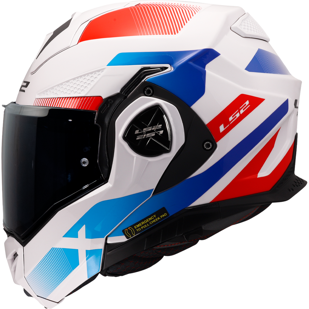 KASK LS2 FF901 ADVANT X NOVA WHITE BLUE RED
