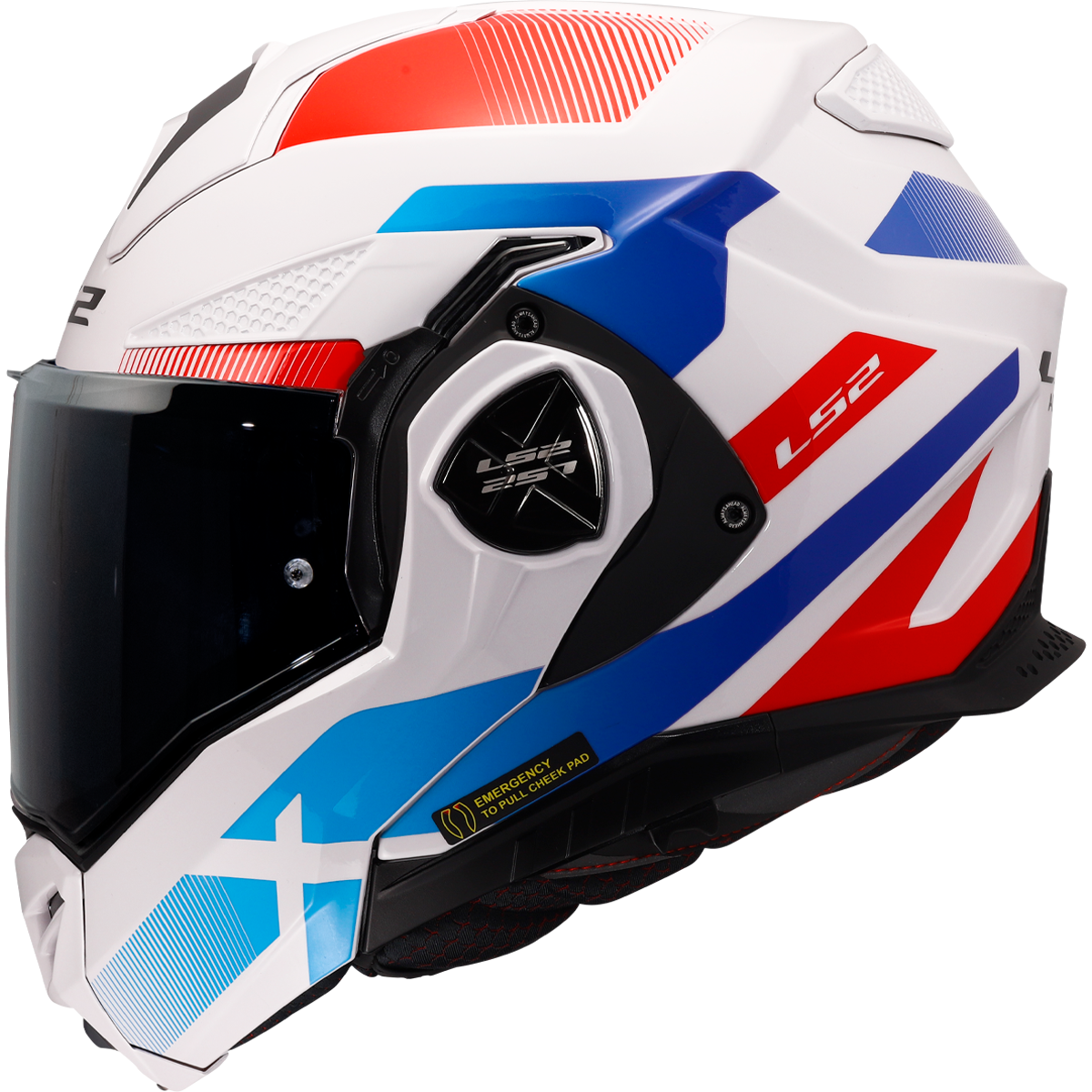 KASK LS2 FF901 ADVANT X NOVA WHITE BLUE RED