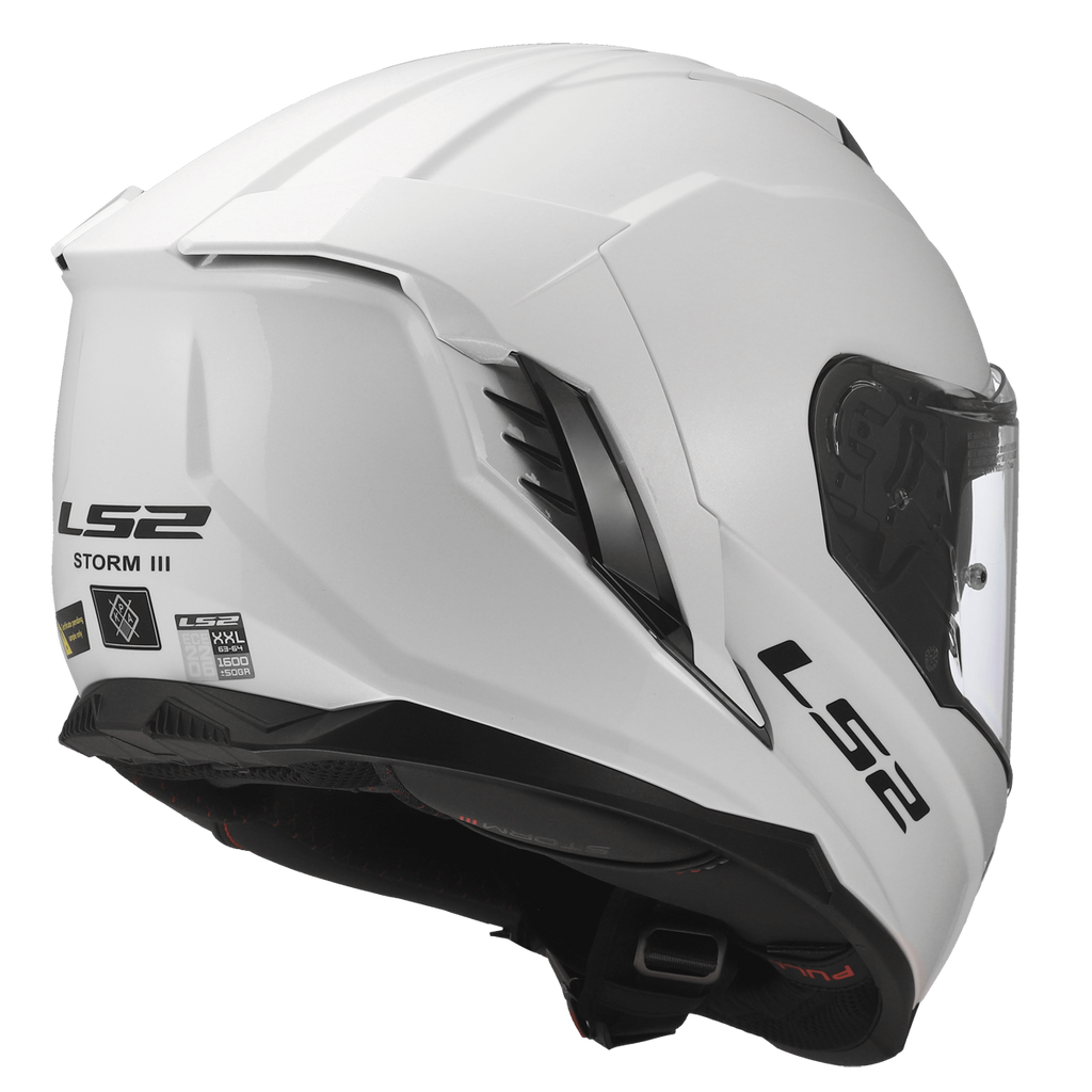 KASK LS2 FF818 STORM III SOLID GLOSS WHITE