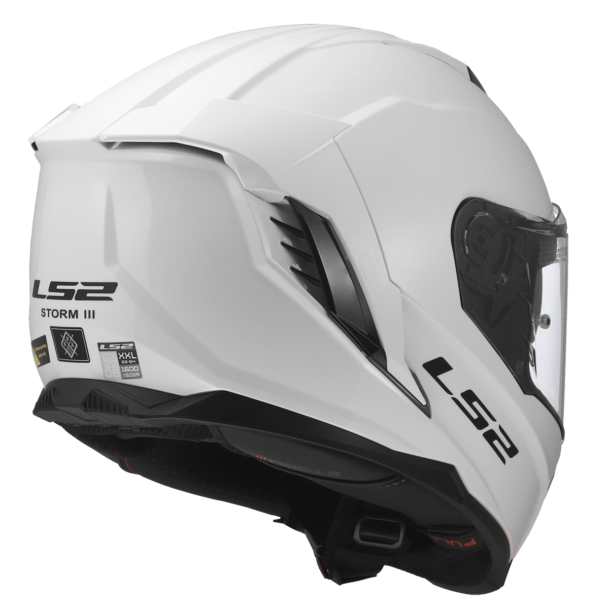 KASK LS2 FF818 STORM III SOLID GLOSS WHITE