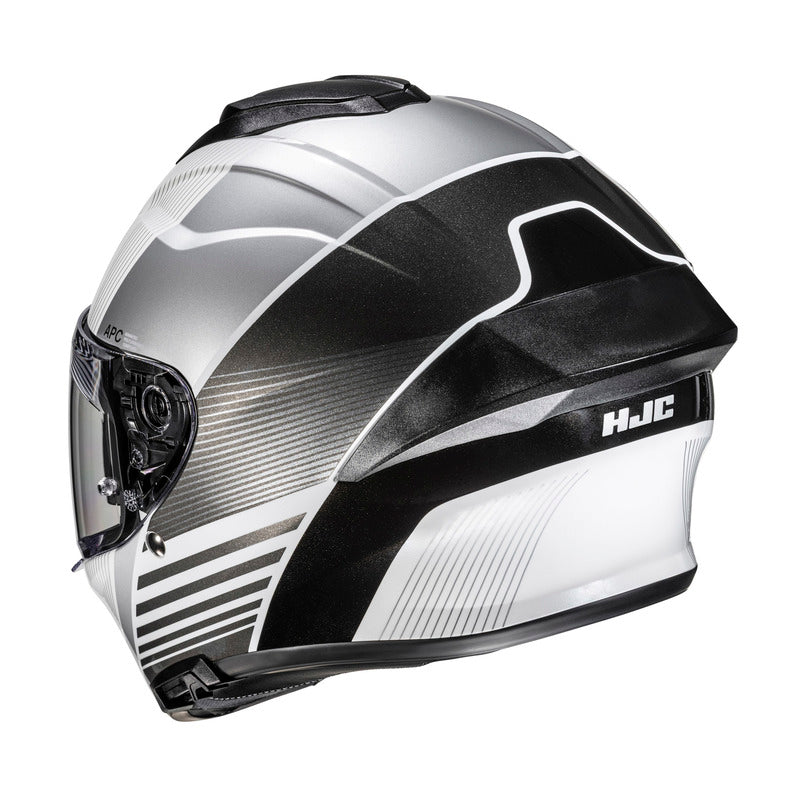 KASK MOTOCYKLOWY HJC C71 MORIX WHITE BLACK