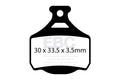 CFA751 - Klocki hamulcowe rowerowe (organiczne) EBC Brakes