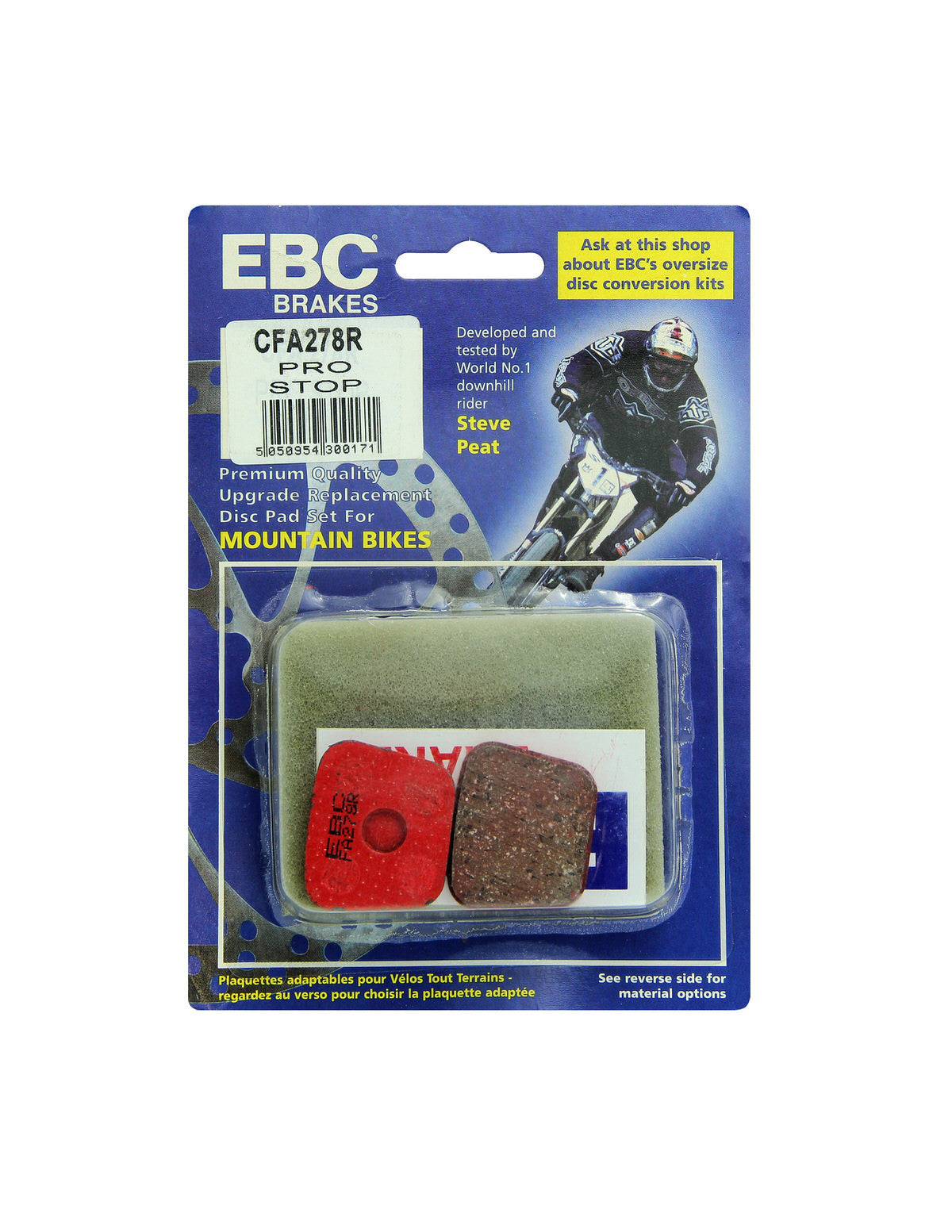 CFA278R - Klocki hamulcowe rowerowe (organiczne wyczynowe) EBC Brakes