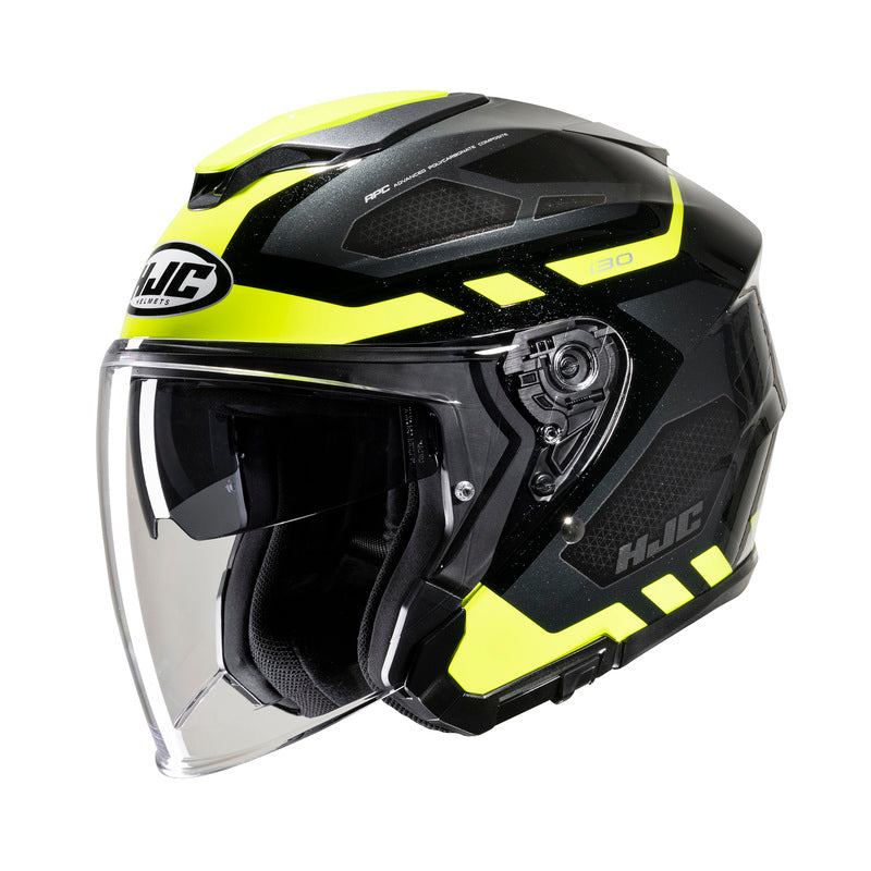 KASK MOTOCYKLOWY HJC I30 ATON BLACK YELLOW