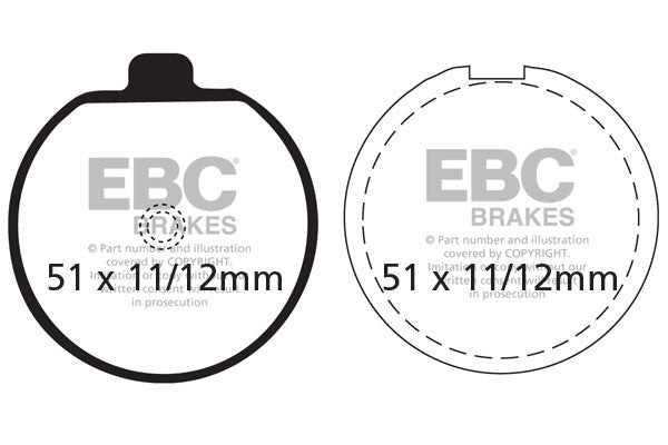 EBC Brakes Klocki hamulcowe EBC FA035 (kpl. na 1 tarcze)