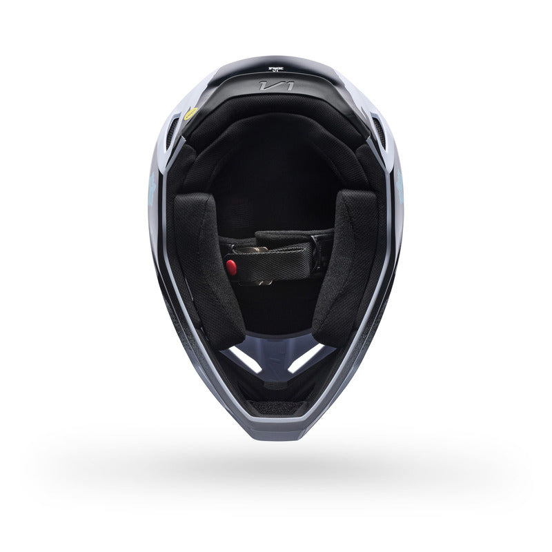 KASK MOTOCYKLOWY FOX V1 CLUTCH WHITE BLACK
