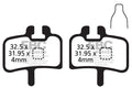 CFA277 - Klocki hamulcowe rowerowe (organiczne) EBC Brakes
