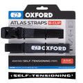 OXFORD PROMOCJA PASY TRANSPORTOWE ATLAS B-CLIP 26mm x 1.2M 2 SZTUKI W ZESTAWIE KOLOR SZARY