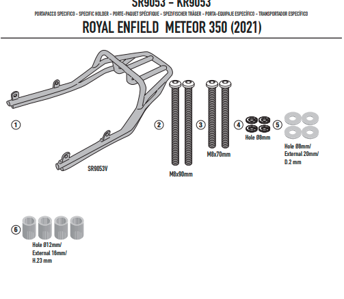 KAPPA STELAŻ KUFRA CENTRALNEGO ROYAL ENFIELD METEOR 350 '21-'25 – zdjęcie 3