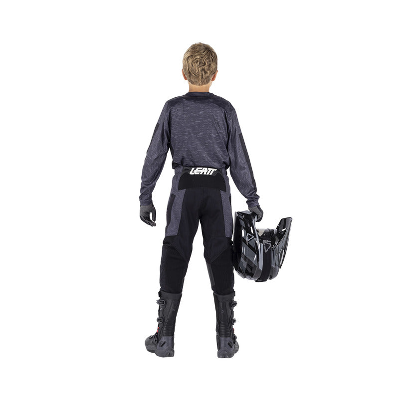 STRÓJ OFFROADOWY BLUZA I SPODNIE JUNIOR LEATT RIDE KIT 3.5 STEALTH BLACK GREY S