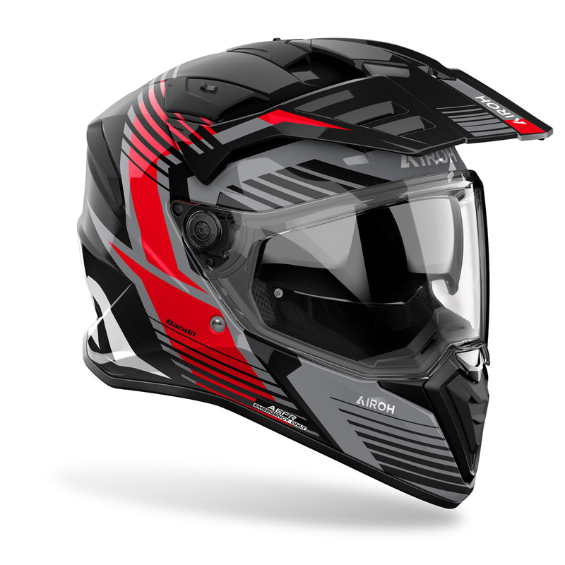 KASK MOTOCYKLOWY AIROH BADX-X SPICY RED GLOSS