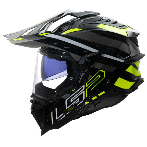 KASK LS2 MX701 EXPLORER C EDGE BLACK H-V YEL.