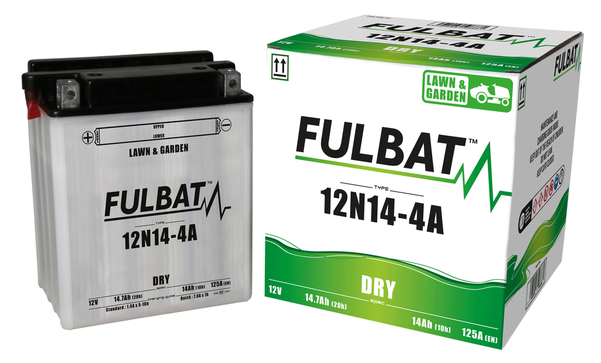 Akumulator FULBAT FUL DRY - 12N14-4A (suchy, obsługowy, kwas w zestawie)