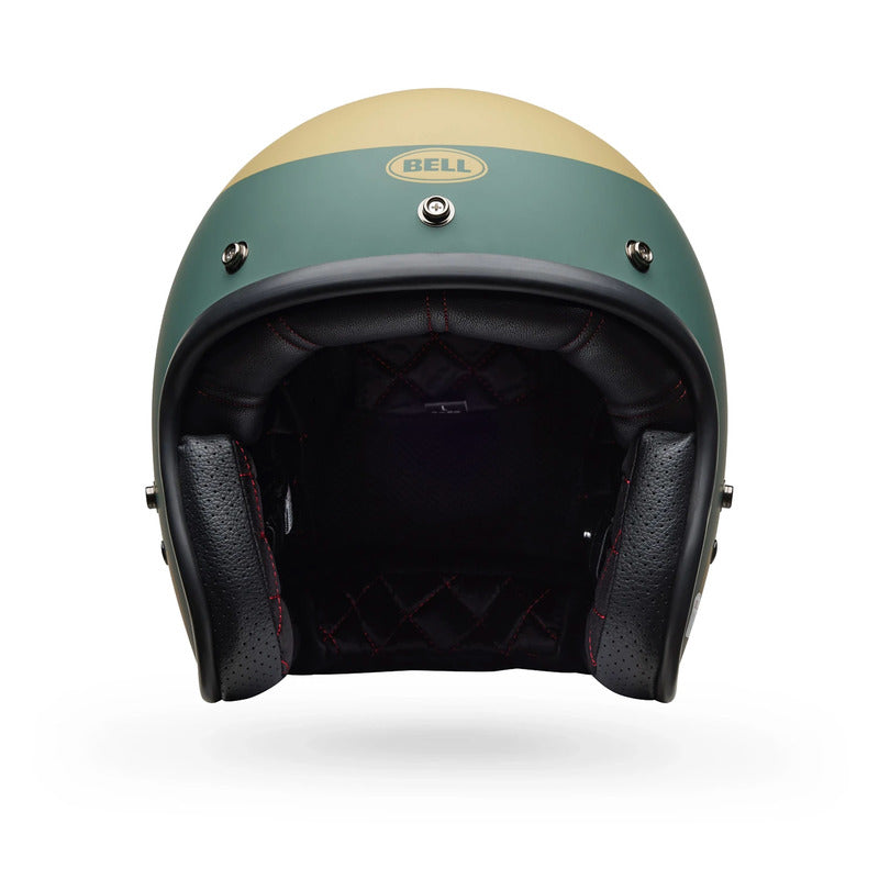 KASK MOTOCYKLOWY BELL CUSTOM 500 PARLOR MATTE EMERALD GOLD