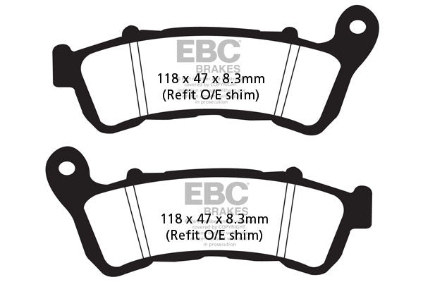 EBC Brakes Klocki hamulcowe EBC SFAC388 skuterowe karbonowe (kpl. na 1 tarcze)