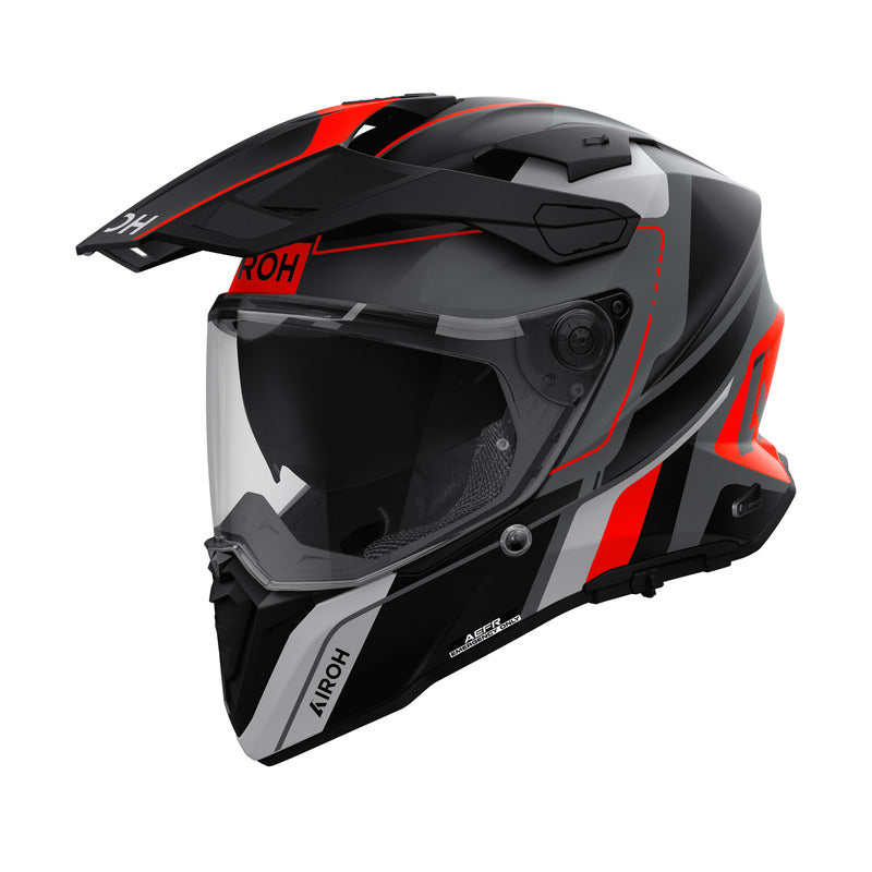 KASK MOTOCYKLOWY AIROH COMMANDER 2 SKIP ORANGE MATT