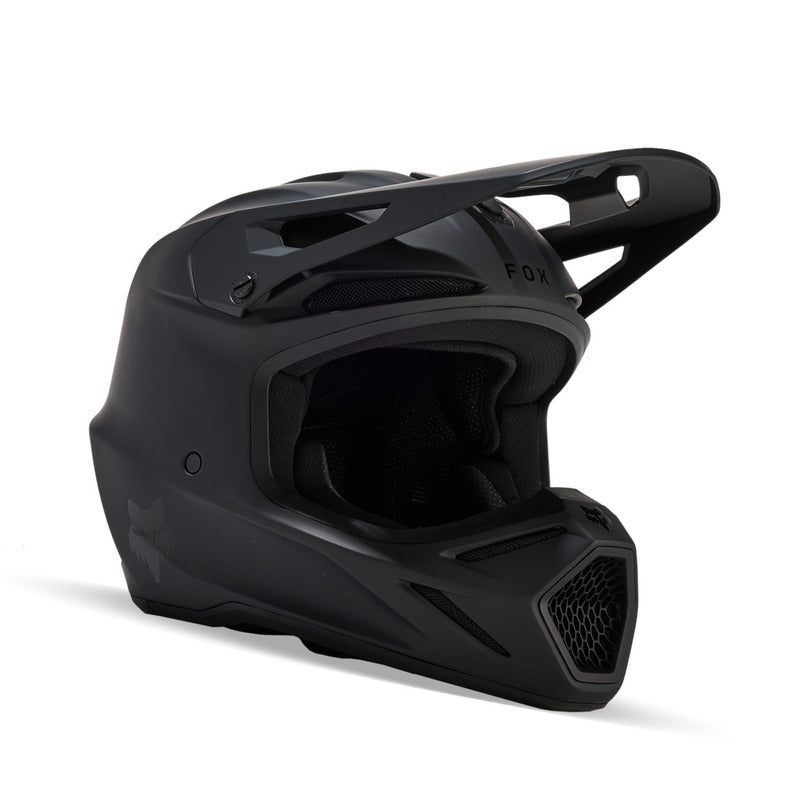 KASK MOTOCYKLOWY FOX V3 SOLID MATTE BLACK