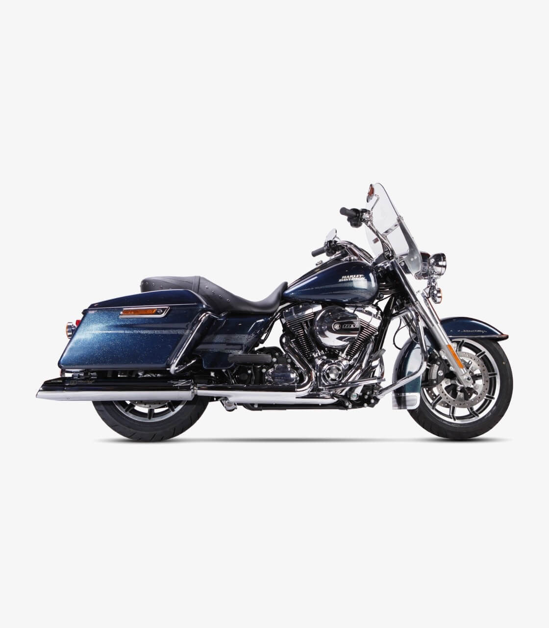 Tłumik IXIL H-D TOURING ROAD KING 2017-2021, typ HC2-1C (waga 4000 Gr., długość 670 mm., materiał Inox AISI304, kolor Bright chr
