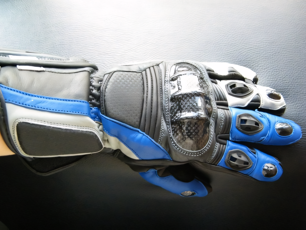 Rękawice motocyklowe BUSE Racing niebieskie