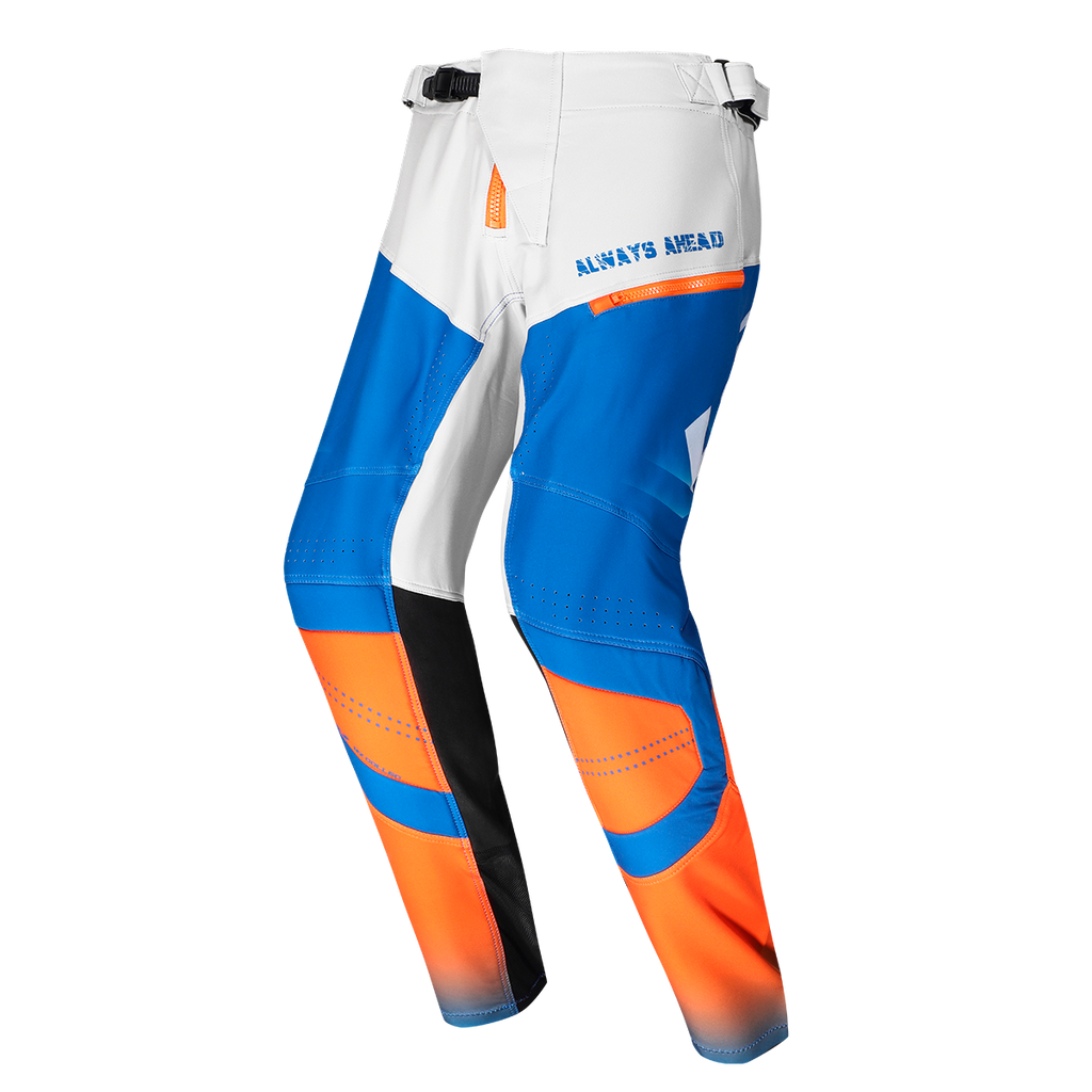 SPODNIE LS2 GRAVEL ORANGE BLUE GREY