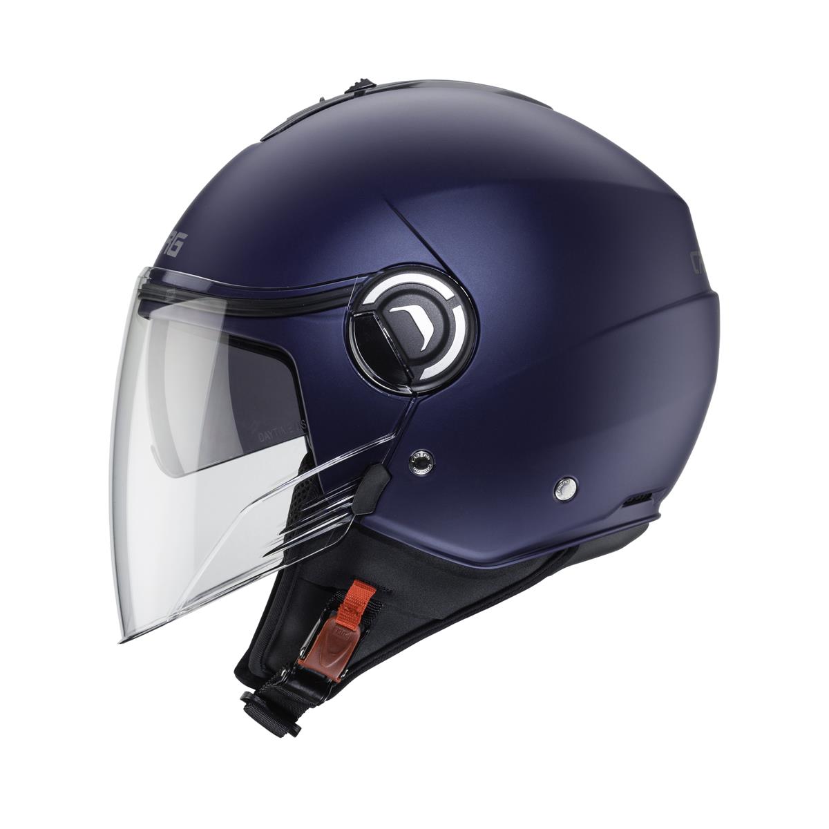 CABERG KASK OTWARTY JET Z BLENDĄ MODEL RIVIERA V4X SOLID KOLOR NIEBIESKI MAT - YAMAHA – zdjęcie 2