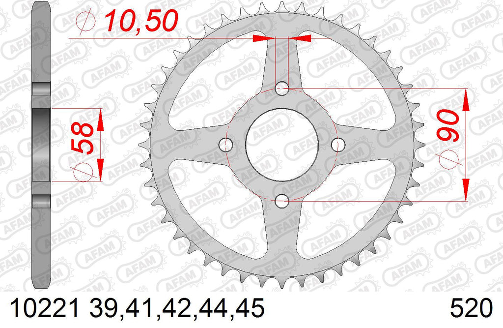 Zestaw napędowy UNIBEAR + AFAM do Honda XL 125 V Varadero 2000–2016 – łańcuch i zębatki – zdjęcie 3