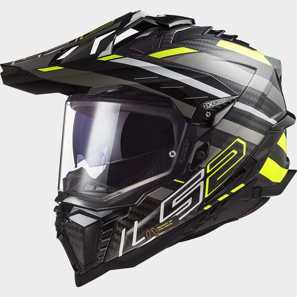 KASK LS2 MX701 EXPLORER C EDGE BLACK H-V YEL.