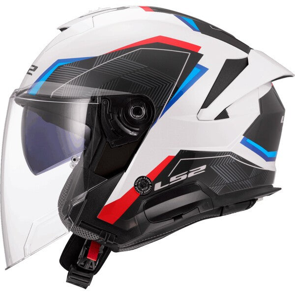 KASK LS2 OF618 VERSO II AIR WHITE BLUE RED