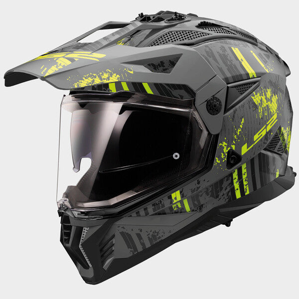KASK LS2 MX702 PIONEER II CRAZY M.BLACK H-V YEL