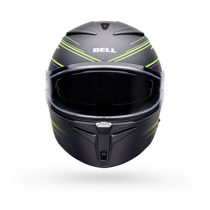 KASK MOTOCYKLOWY BELL LITHIUM VELO MATTE PEARL BLACK YELLOW