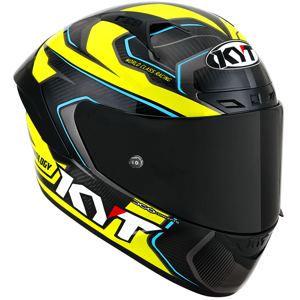 Kask Motocyklowy KYT NZ-RACE COMPETITION żółty – zdjęcie 3