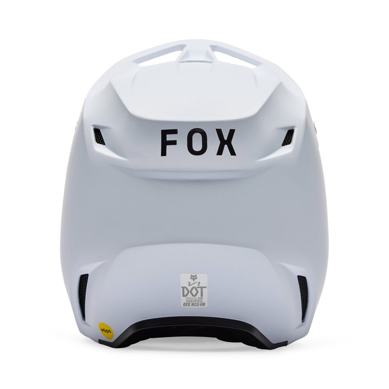 KASK MOTOCYKLOWY JUNIOR FOX V1 SOLID MATTE WHITE