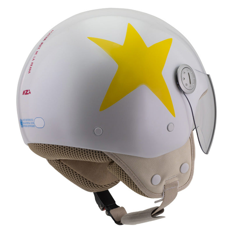 KASK MOTOCYKLOWY NZI PASARELA CONSTELACIÓN AMARILLA XS