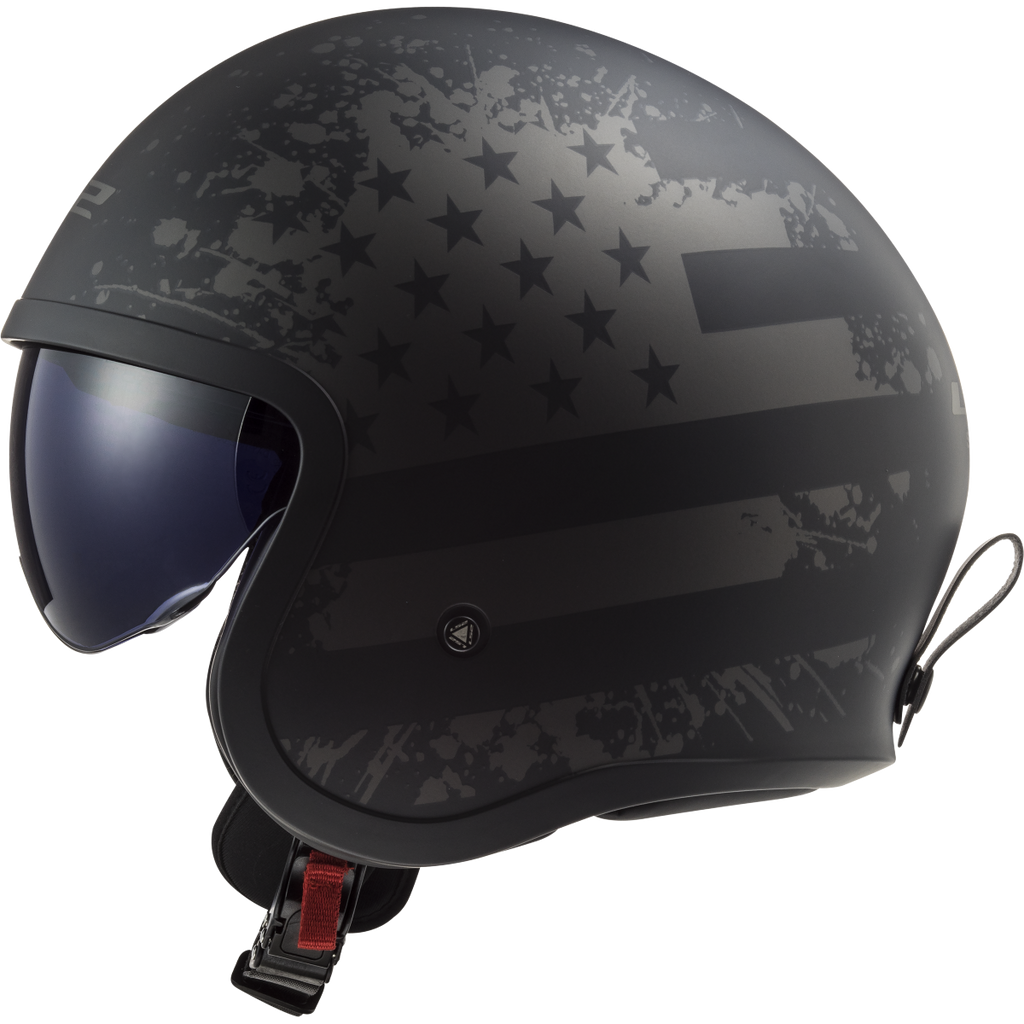 KASK LS2 OF599 SPITFIRE II MATT BLACK FLAG-06