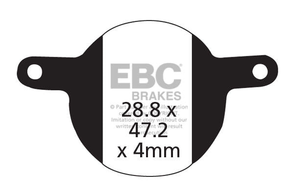 CFA331 - Klocki hamulcowe rowerowe (organiczne) EBC Brakes