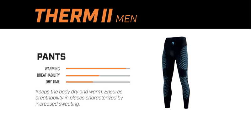 SPODNIE TERMOAKTYWNE REBELHORN THERM 2 BLACK BLUE