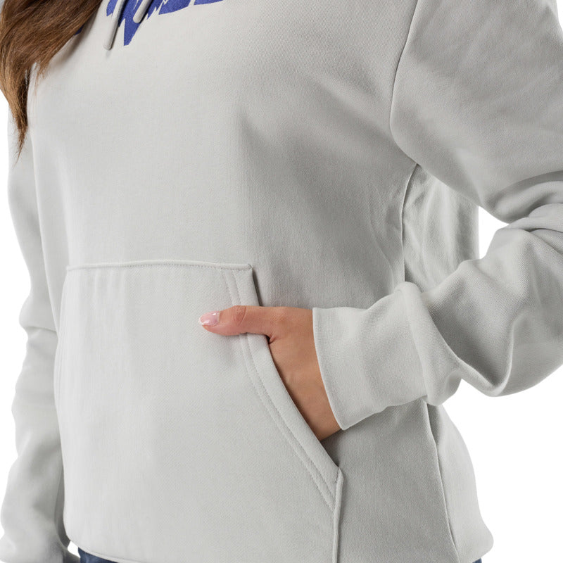 BLUZA Z KAPTUREM DAMSKA FOX F HEAD X FLEECE PO LIGHT GREY
