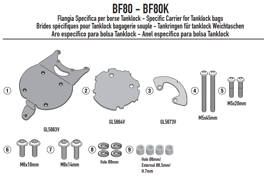 KAPPA MOCOWANIE TANKLOCK KTM 890 SMT '23-'25